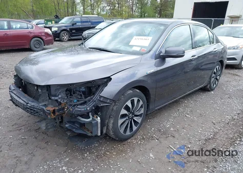 2017 Honda Accord Hybrid из США, поврежденный, VIN JHMCR6F35HC003637